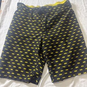Batman All Over Logo Men's Swim Board Shorts Large
